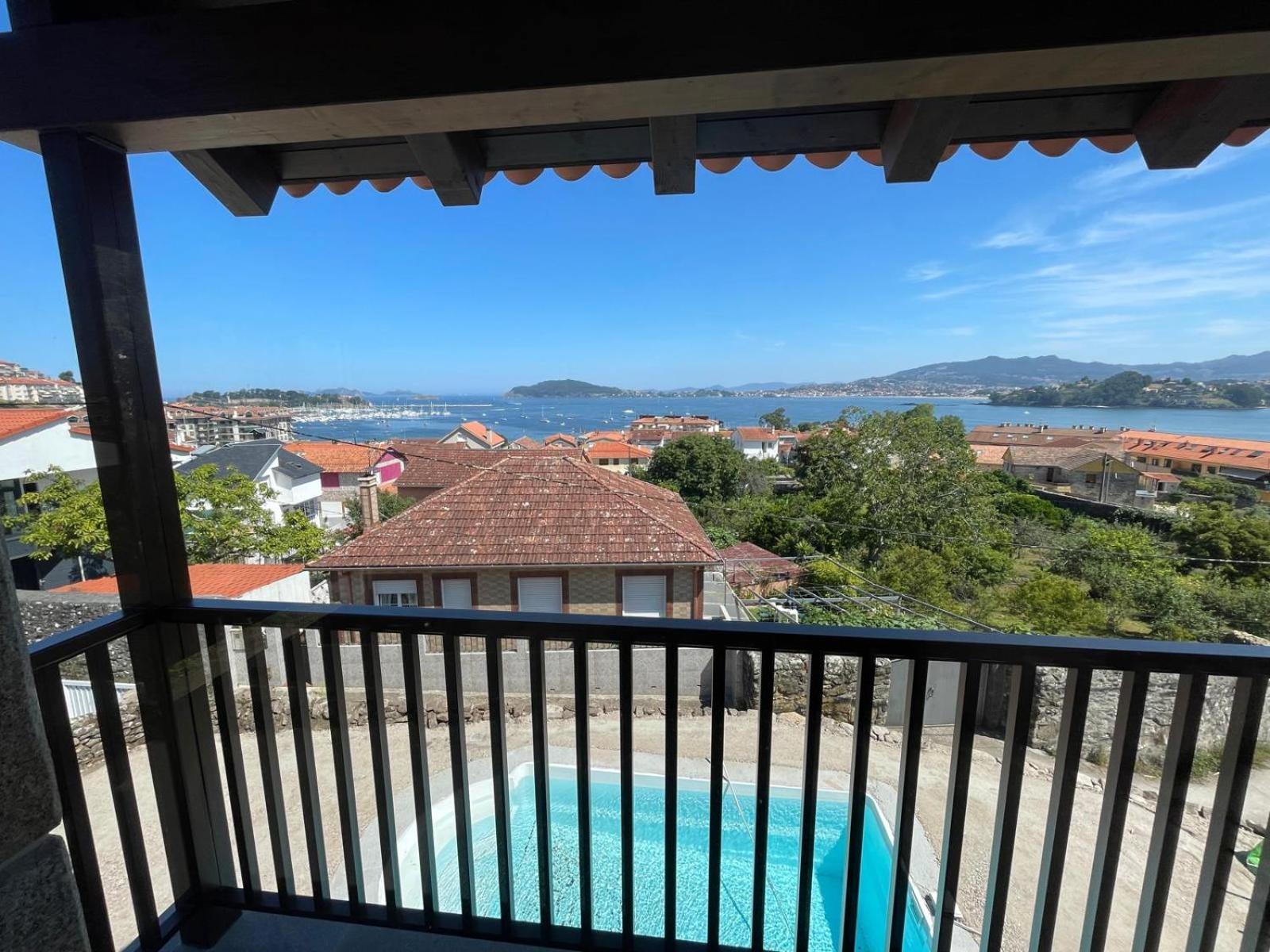 Casita Independiente Y Tres Apartamentos Con Piscina Ladeira Playa Baiona Extérieur photo